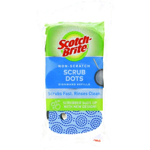 Scotch-Brite Scrub Dots, Non-Scratch Dishwand Refills, Fits All Scotch-Brite Dishwands, 18 Refills
