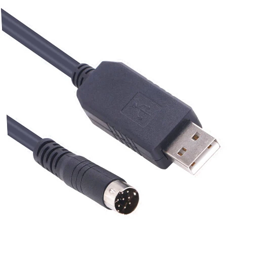 Green-utech USB MD 8P RS-232 Serial Adapter Cable for Rockwell AB MicroLogix 1400 PLC Programming 1761-CBL FT231XS Chip