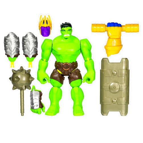 Avengers Marvel MixMashers Hulk Custom Deluxe Mix-and-Match Action Figure & Accessories, 5-Inch-Scale Super Hero Toys for Kids Ages 4+