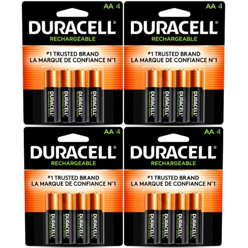 Duracell 16 X NEW AA Batteries Rechargeable NiMH Precharged 2400mAh