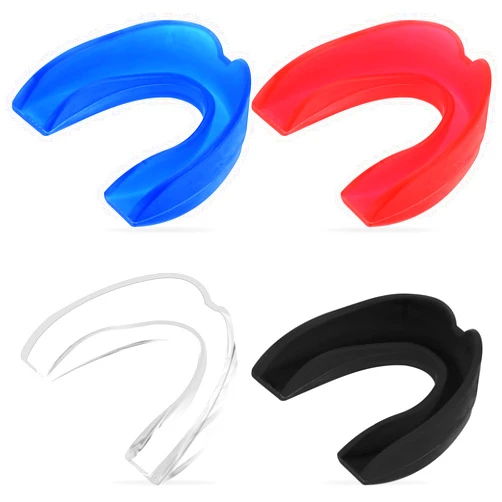 Dimeho 4 Pack Sports Mouth Guards Athletic Mouthpiece Sport Teeth Armor Protector Bite Mouthguard for Football Soccer Boxing Hockey Karate Basketball Lacrosse Taekwondo Gear(Black)