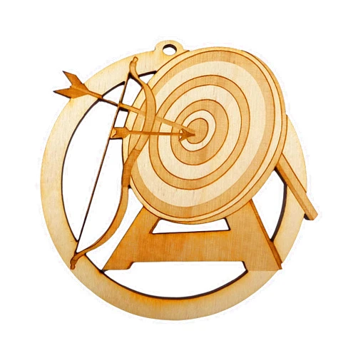 Palmetto Engraving Personalized Archery Ornaments, Handcrafted Archer Christmas Ornament, Unique Archer Gift Ideas, Keepsake Gifts for Teams and Hunters, Gifts for Archery Lovers & Coaches, Holiday Decorations