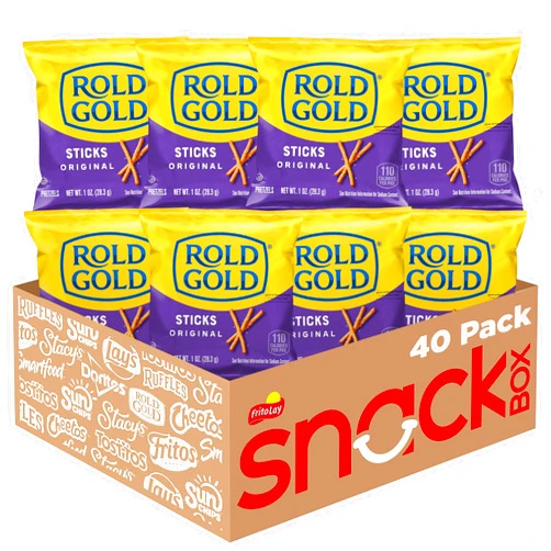 Rold Gold Pretzels, Sticks, 1 Ounce (Pack of 40)