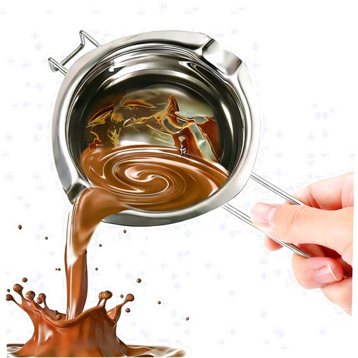 Cohoop Melting Pot - 400ML Double Boiler with Heat Resistant Handle, Stainless Steel Double Boiler Pot Set, Double Boilers for Stove Top can Melt Chocolate, Butter, Candy and Candle