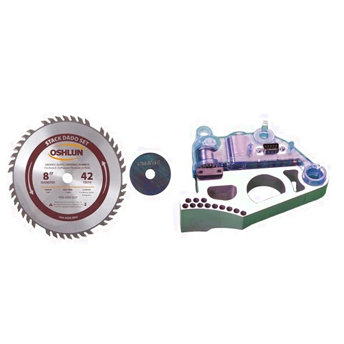 Oshlun SDS-0842 8-Inch 42 Tooth Stack Dado Set with 5/8-Inch Arbor & SAWSTOP Brake Cartridge, 8