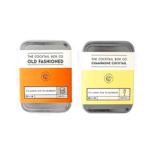 The Cocktail Box Co. The Cocktail Box Co Old Fashioned & Champagne Cocktail Kit - Make Premium Hand Crafted Cocktails Gifts for Him or Her - 2 Kits