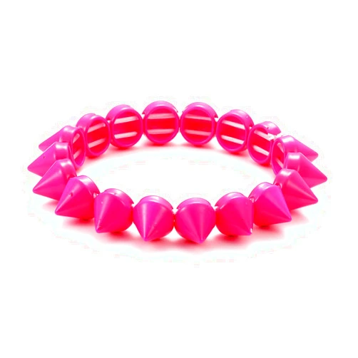 Xanight Spiked Studs Elastic Bracelet, Neon Rainbow Punk Style Rivet Hip Hop Stretched Party Bangle Bracelet for Women, Fashion Wristband Jewelry Metal Alloy(Antique Silver)