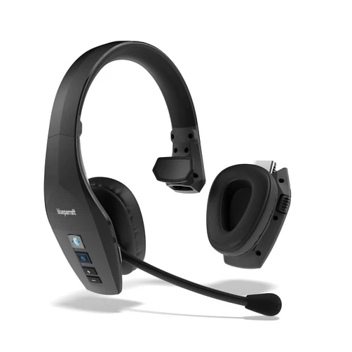 BlueParrott S650-XT Bluetooth – 2-in-1 Convertible Stereo to Mono Headset with Activated Noise Cancellation, Extended Wireless Range and IP54-Rated Protection, Black