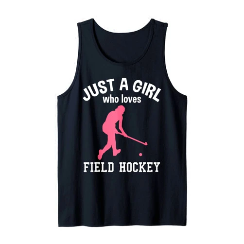 Feldhockey Zubehör Für Damen Mädchen Kinder Hockey Cooler Saying Field Hockey Player Field Hockey Stick Tank Top