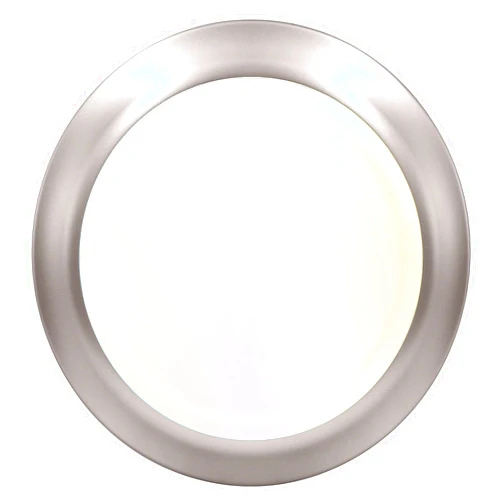 LUXRITE 6 Inch LED Disk Lights, Dimmable Flush Mount Ceiling Light, 5CCT 2700K 3000K 3500K 4000K 5000K, 12.5W, 1000LM, Surface Mount Light Fixture, Damp Rated, Energy Star, ETL - Brushed Nickel