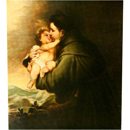 Posterazzi Christliche Kunst 7 1910 Antonius of Padua Poster Print by Bartolom_Murillo, (18 x 24)