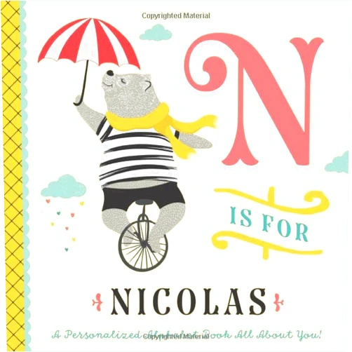 Li’l Llama Custom Kids Books N is for Nicolas: A Personalized Alphabet Book All About You! (Personalized Children's Book)