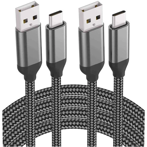 Grtoeud USB C Cable 15FT 2Pack, Extra Long USB-A to USB-C Cable Braided Fast Charger Cord Compatible with Sony PS5, Samsung Galaxy S22 S21 S20 S10, Note 9 Plus, OnePlus 10 Pro, Nintendo Switch, Moto
