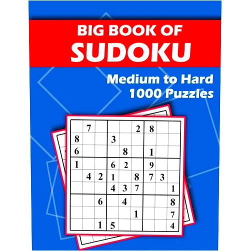 BeeBoo Puzzles Big Book of Sudoku - Medium to Hard - 1000 Puzzles: Huge Bargain Collection of 1000 Puzzles and Solutions, Medium to Hard Level, Tons of Challenge for your Brain!