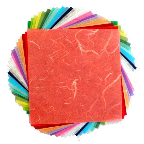 MulberryPaperStock 100 Paper Sheets 6 x 6 inch High-Quality Origami square paper double-sided paper arts and Japanese folding crafts 6x6 design origami color paper fold pack paper folding crafts