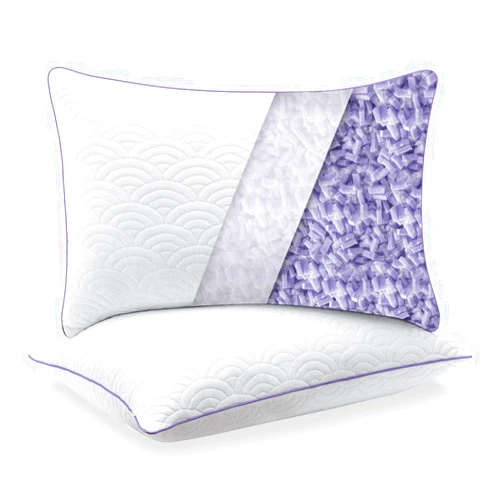MOLCLCUY Memory Foam Pillows Standard size set of 2 Adjustable Cool Pillow for Side Back Stomach Sleepers Luxury Gel Pillow with Washable Cover