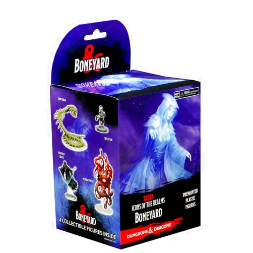 WizKids D&D Icons of The Realms Miniatures: Boneyard Booster 4 Count