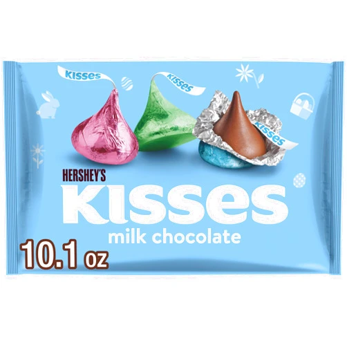 HERSHEY'S KISSES Milk Chocolate, Easter Candy Bag, 10.1 oz