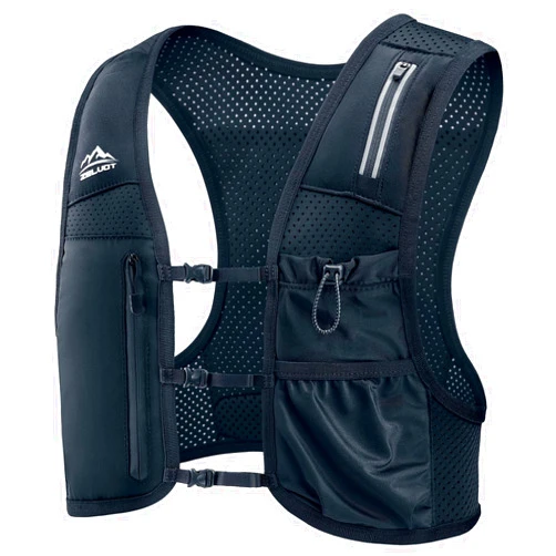 Zelvot Running Vest for Women Men, USA Original Patent, Adjustable Chest Straps Running Hydration Vest with Phone Holder and 6 Pockets, Lightweight Reflective Running Vest for Hiking Running