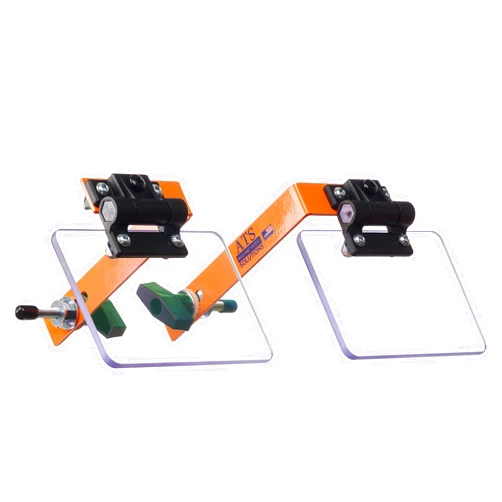 ATS Machine Safety Solutions Large Universal Bench Grinder Eye Shields and Eye Shield Mounting Assembly for 7-inch and Larger Power Bench Grinders, Sold as Pair, Orange (UGS-2)