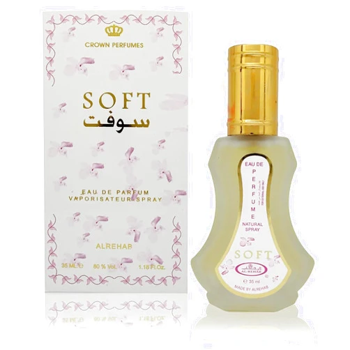 Al-Rehab Soft Eau de Parfum Spray for Women, 1.18 Ounce