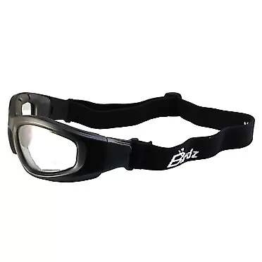 Birdz Eyewear Soar Safety Motorcycle Goggles Black Padded Frame Clear Lenses (Clear)
