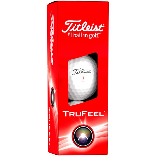 Titleist TruFeel Golf Balls (White, 3pk) 1 Sleeve 2024