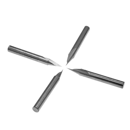 FOOS - 20° Carving Liner - Wood Carving - Engraving Router bit Set - 1/4” Shank - Premium Solid Carbide (4pcs Set)