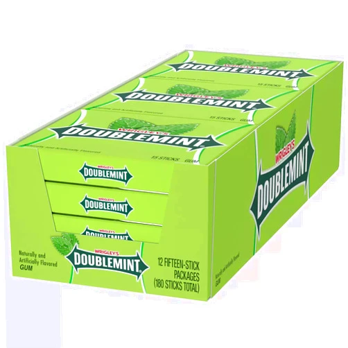 Wrigley's Doublemint Chewing Gum (15 Count, 12 Pack)