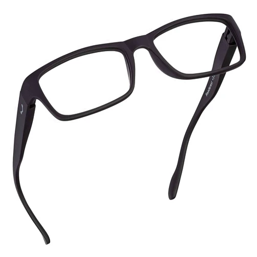 Readerest Blue Light Blocking Reading Glasses (Black/Tortoise, No Magnification) Computer Eyeglasses With Thin Reflective Lens, Antiglare, Eye Strain, UV Protection, Stylish For Men And Women