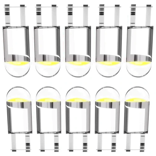 Cannonfish Car LED Bulb，194 LED Light Bulb White 6000K Pack of 10, 168 2825 W5W T10 Wedge COB Bulbs Error Free for Car Dome Map Door Courtesy License Plate