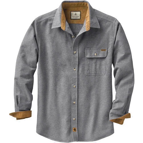 Legendary Whitetails Men's Buck Camp Flannel, Long Sleeve Plaid Button Down Casual Shirt, Corduroy Cuffs
