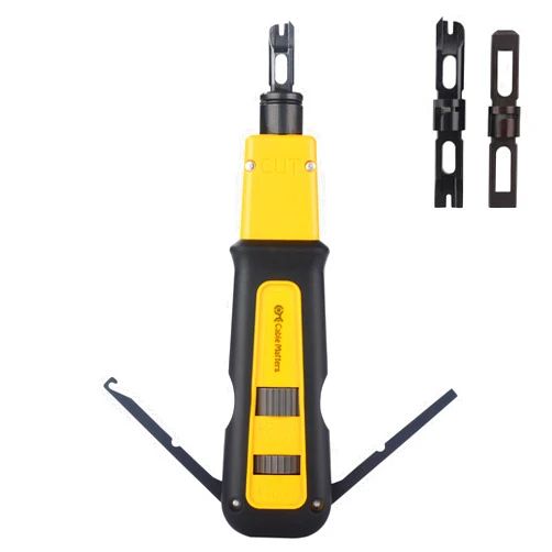 Cable Matters Punch Down Tool with 110 & 66 Blade, RJ45 Ethernet Punch Tool, Keystone Punchdown Tool for Cat 8, Cat 7, Cat 6A, Cat 6, Cat 5e, Cat 5 Network