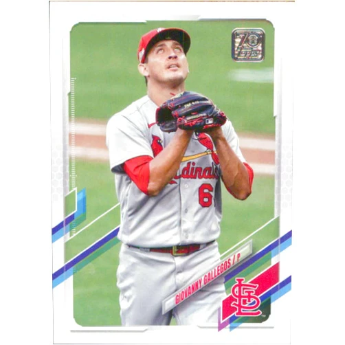 The Topps Company 2021 Topps Update Series Baseball #US172 Giovanny Gallegos St. Louis Cardinals Official MLB Licensed Trading Card (Stock Photo - Card straight from Pack and Box in Near Mint to Mint Condition)