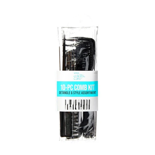 KISS COLORS & CARE KISS Professional 10-pc Comb Set-Detangle & Style Assortment