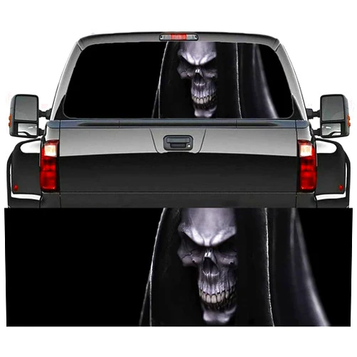 AYJIB Truck Back Window Graphics,Custom Rear Window Decals for Trucks,Waterproof Truck Window Decals, Graphic Perforated SUV Back Window Decals for Trucks and Cars-65x22 Inch