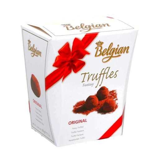 The Belgian Chocolate Group, Original Fancy Truffles, 7.0-Ounce Boxes (Pack of 3)