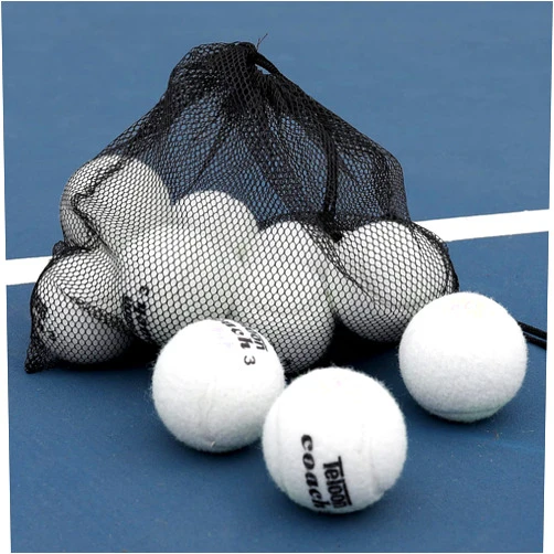 Teloon Pressure Training Tennis Balls-12 or 18 Count-Mesh Carry Bag，4 Colors Available，Pressureless Training Exercise Tennis Balls for Beginners.