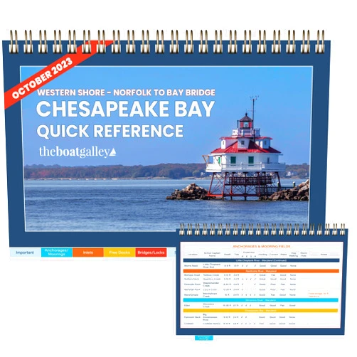 The Boat Galley Chesapeake Bay Cruising Guide (Western Shore Norfolk to Bay Bridge) - Easy-to-Use Quick Reference for Boating & Sailing The Bay - Boating Must Have - 100% Waterproof