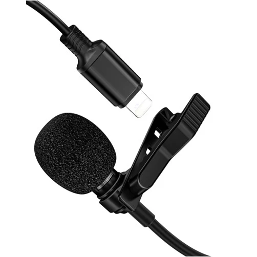 ttstar Microphone Professional for iPhone Lavalier Lapel Omnidirectional Condenser Mic Phone Audio Video Recording Easy Clip-on Lavalier Mic for YouTube, Interview, Mic for iPad for iPone(6.6ft)
