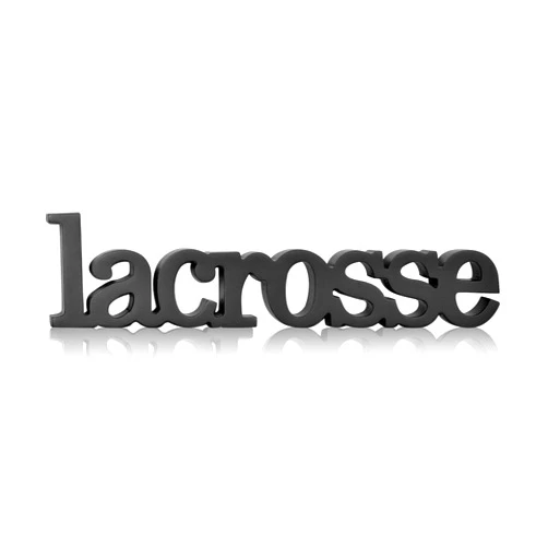 ChalkTalkSPORTS Wooden Lacrosse Sign - Autograph Ready Gift for Lacrosse Players & Coaches