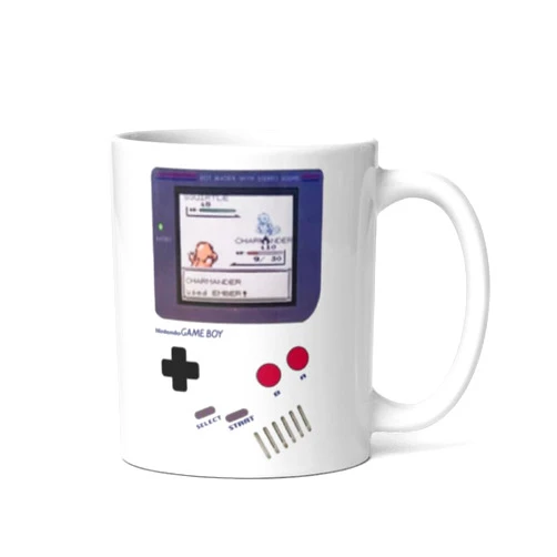 Generic Game Coffee Mug Gift For Gamer With Retro Gameboy Scenes Video Game Coffee Mug Gift For Boyfriend Nintendo Gamer Gifts Coffee Mug (15oz)