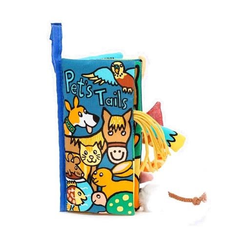 Jellycat Pet Tails: A Soft Activity Baby Book Children's Book - Baby Gift