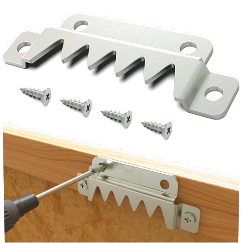 IRENPORU 12 Pack Super Heavy Duty Sawtooth Picture Hangers,Sawtooth Hangers with Screws,Large Sawtooth Hangers,Pallet Hanger Supports 300 lbs