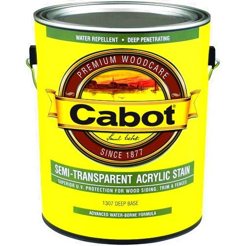Cabot Stains 1307 Deck & Siding Stain Exterior Deep Base, 115 fl. oz., Semi Transparent