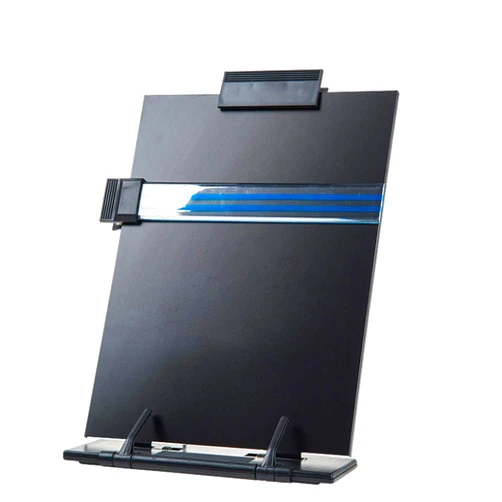 Boxtree Hanghs Desktop Document Holder/Paper Stand/Clipboard for Sheet Music/Cookbook/Book with 7 Adjustable Positions and a Highlighting Side Clip Black