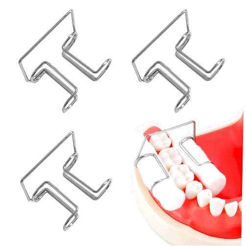 Ceonam 4-Pack 1MM Dental Cotton Roll Holder Clips, Autoclavable Stainless Steel Steady Grip for Dental Isolation Instruments Tools for Lab Dentist Clinics Supplies