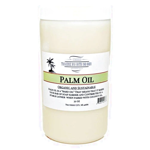 Traverse Bay Bath and Body Palm oil, Soap making supplies. Organic, Sustainable, Kosher, 32 fl oz. DIY projects.