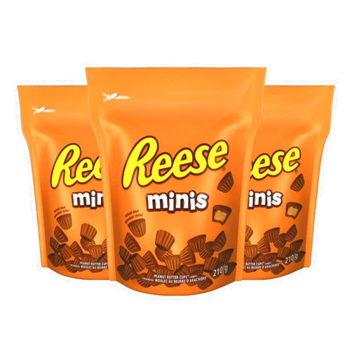Generic Reese Minis Peanut Butter Cups Candy, 210g/7.4 oz (Pack of 3) Shipped from Canada