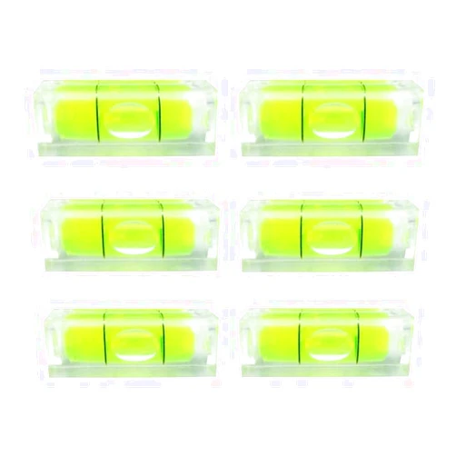 SIZIKJXGHWYI 6Pcs Small Bubble Level Frame Mural Hanging 10x10x29mm Mini Square Spirit Level Picture Hanging Levels Mark Measuring Instruments Layout Tools
